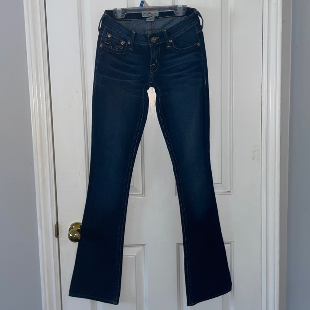 Dark was boot cut jeans